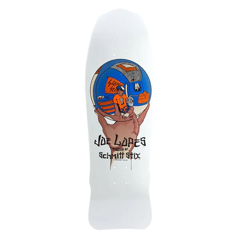 Schmitt Stix 10" x 30" Joe Lopes Crystal Ball Modern Concave (WHITE DIP) Skateboard Deck-5150 Skate Shop