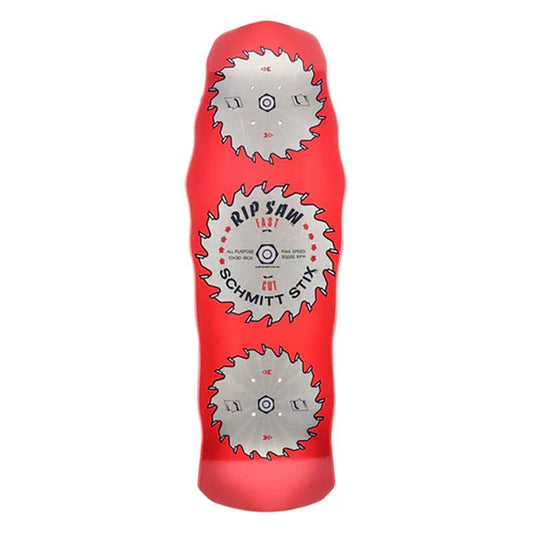 Schmitt Stix 10" x 30" Ripsaw Modern Concave RED DIP Skateboard Deck 5150 Skate Shop