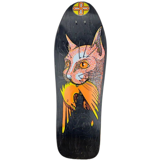 Schmitt Stix 10"x 31.875" Chris Miller III Bird In Mouth BLACK STAIN Skateboard Deck 5150 Skate Shop
