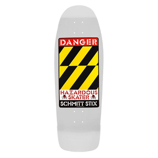 Schmitt Stix 10.125" x 30.5" Danger (WHITE DIP) Skateboard Deck-5150 Skate Shop