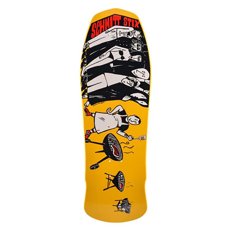 Schmitt Stix 10.125" x 30.625" Joe Lopes BBQ (YELLOW DIP) Skateboard Deck - 5150 Skate Shop