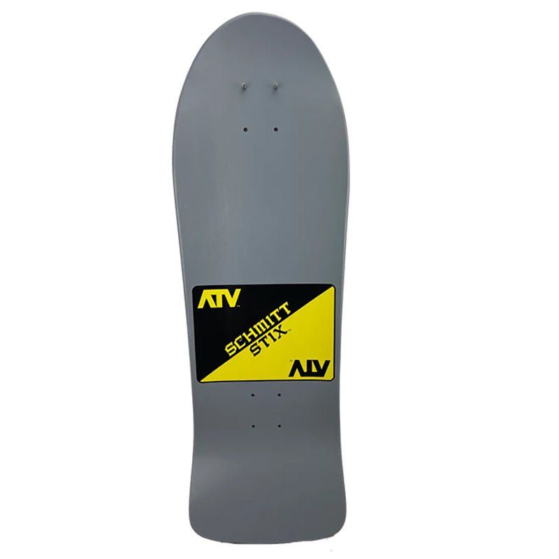 Schmitt Stix 9-3/8" x 30.25" WB 15.5" Grey Dip ATV Skateboard Deck 5150 Skate Shop