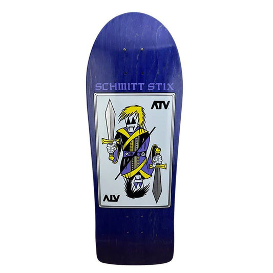 Schmitt Stix 9-3/8" x 30.25" WB 15.5" (PURPLE STAIN) ATV Skateboard Deck 5150 Skate Shop