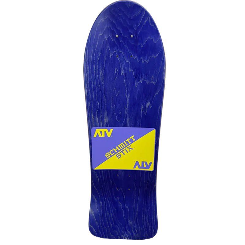 Schmitt Stix 9-3/8" x 30.25" WB 15.5" (PURPLE STAIN) ATV Skateboard Deck 5150 Skate Shop
