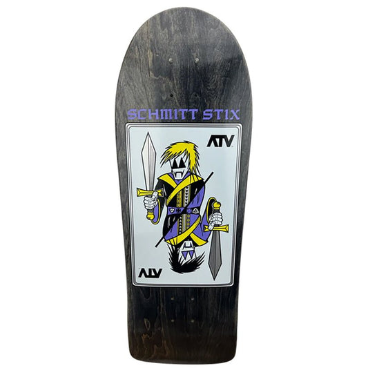Schmitt Stix 9-3/8" x 30.25" WB 15.5" (BLACK STAIN) ATV Skateboard Deck-5150 Skate Shop
