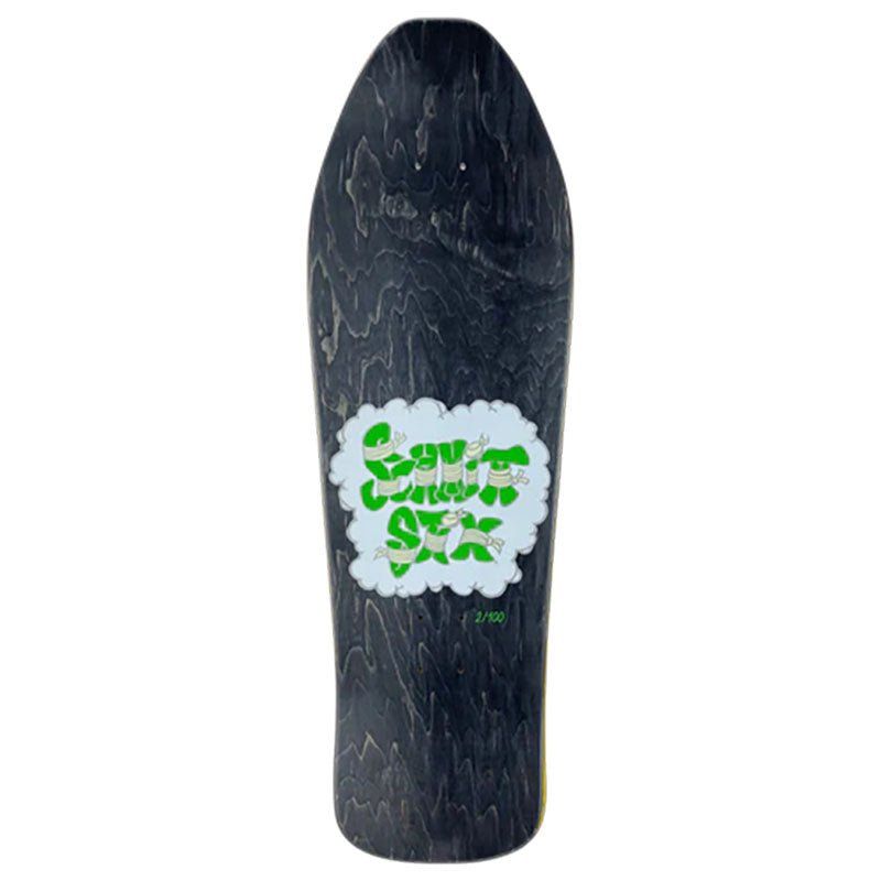 Schmitt Stix 9.5" x 30.5" Allen Midgett Magic Train BLACK STAIN Skateboard Deck 5150 Skate Shop
