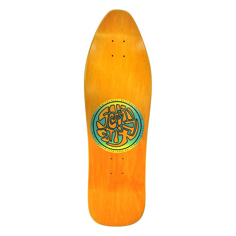 Schmitt Stix 9.5" x 30" Chris Miller Cat Bird (ORANGE STAIN) Skateboard Deck-5150 Skate Shop