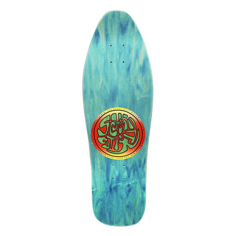 Schmitt Stix 9.5" x 30" Chris Miller Cat Bird (TURQUOISE STAIN) Skateboard Deck-5150 Skate Shop