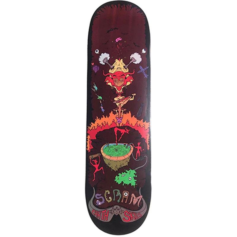 Scram 8.25” Lindloff Earth Skii Skateboard Deck-5150 Skate Shop