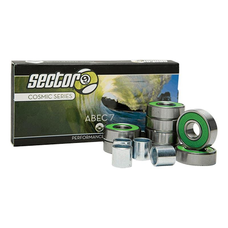 Sector 9 Cosmic ABEC 7 Skateboard Bearings With Spacers - 5150 Skate Shop