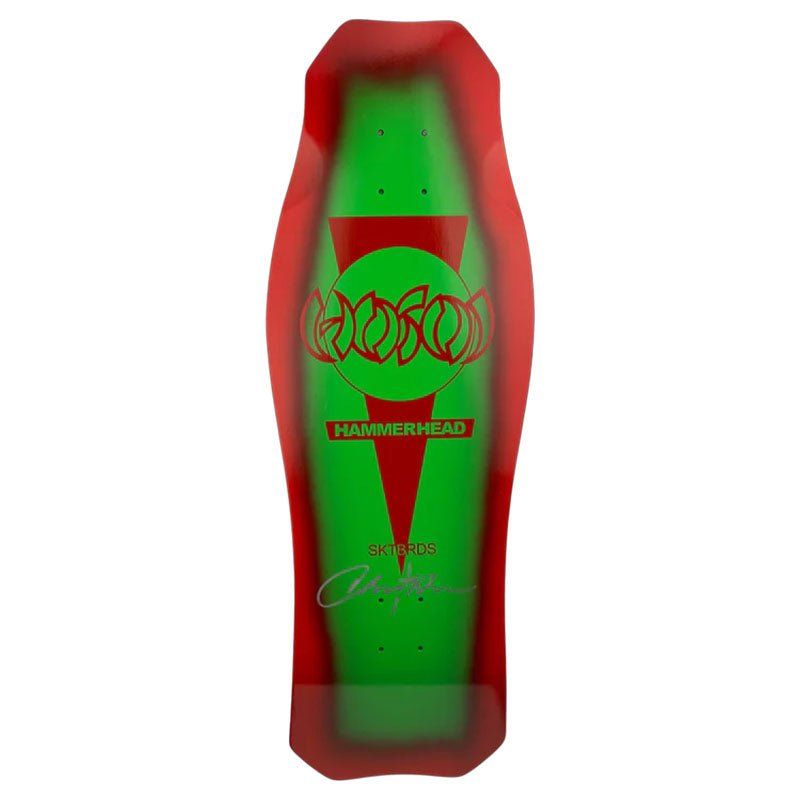 SIGNED & NUMBERED HOSOI CHRISTMAS 2022 OG HAMMERHEAD  10.5" x 31" Red Green 5150 Skate Shop