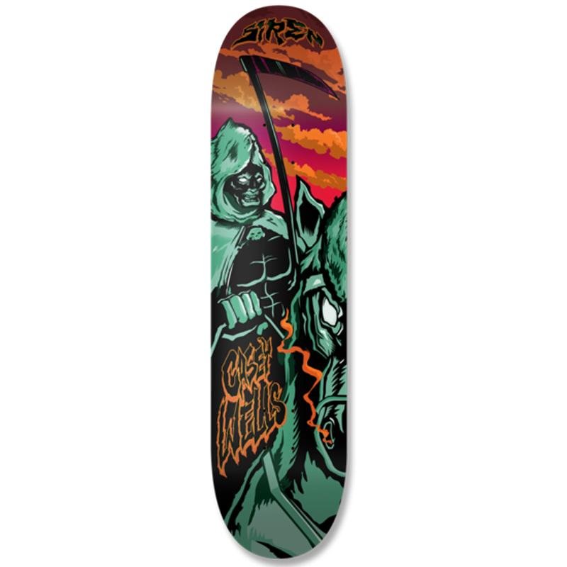 Siren 8.25” Casey Wells Rev. Six: "Pale Horse” Skateboard Deck - 5150 Skate Shop