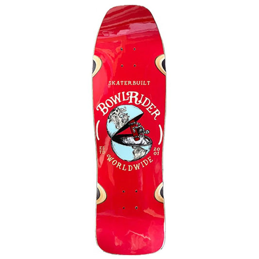 Skaterbuilt 9.5" x 33" Bowlrider Worldwide Red Skateboard Deck - 5150 Skate Shop
