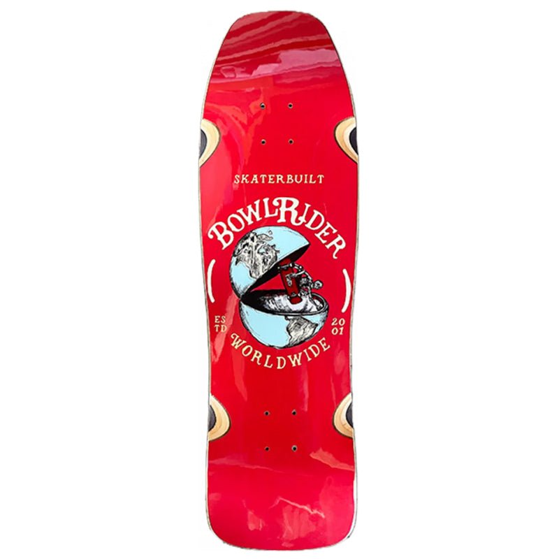 Skaterbuilt 9.5" x 33" Bowlrider Worldwide Red Skateboard Deck-5150 Skate Shop