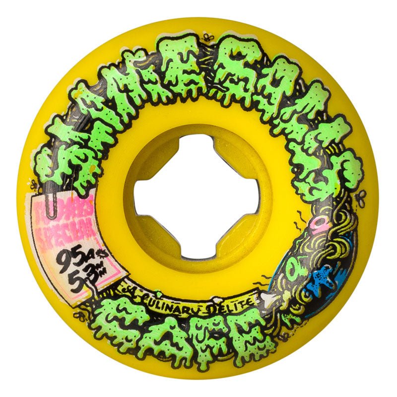 Slime Balls 53mm 95a Double Take Cafe Vomit Mini Yellow Black Skateboard Wheels 4pk - 5150 Skate Shop