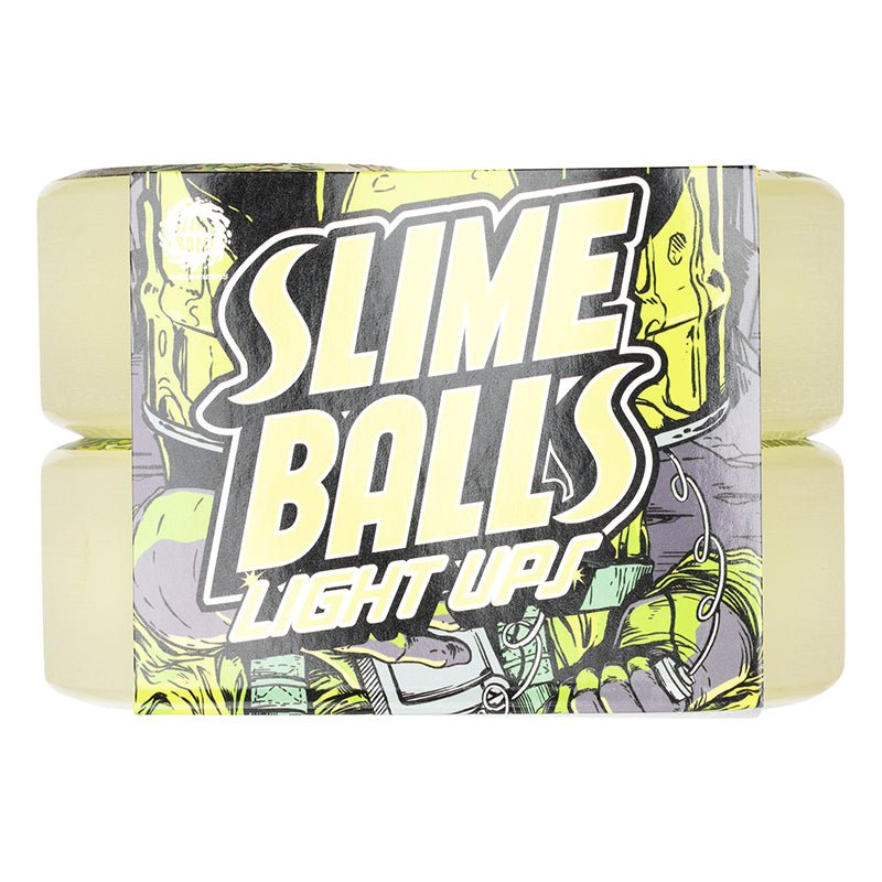 Slime Balls 60mm 78a Creature Atomic Light Ups OG Slime GITD Green Skateboard Wheels 4pk - 5150 Skate Shop