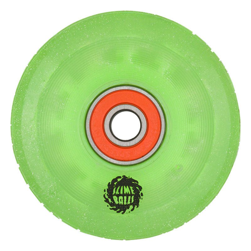 Slime Balls 60mm 78a Light Ups OG Slime Green Glitter Skateboard Wheels 4pk-5150 Skate Shop