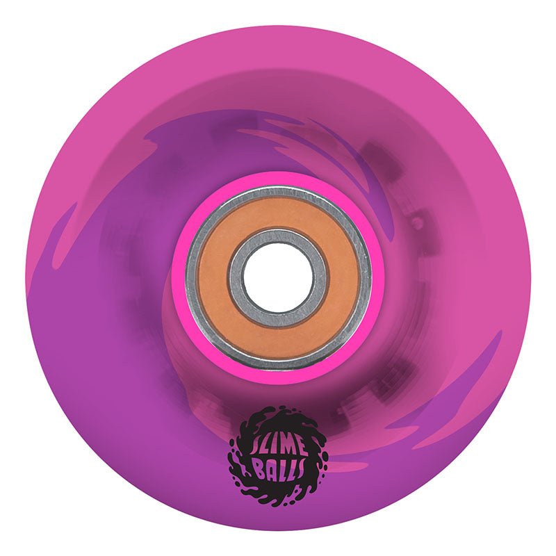 Slime Balls 60mm 78a Light Ups OG Slime Pink/Purple Skateboard Wheels 4pk - 5150 Skate Shop