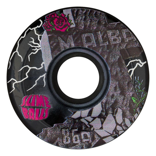 Slime Balls 60mm 86a Malba OG Slime Black Skateboard Wheels 4pk - 5150 Skate Shop