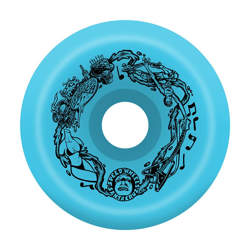 Slime Balls 60mm 97a Vomits Blue Skateboard Wheels 4pk-5150 Skate Shop