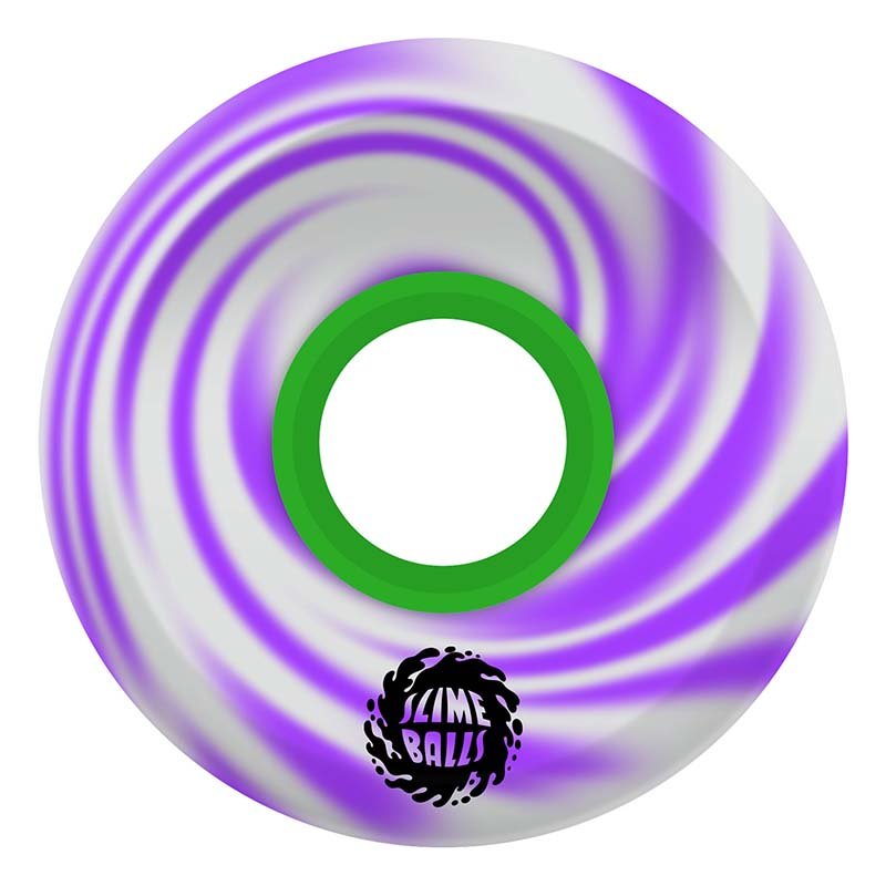 Slime Balls 66mm 78a OG Slime Purple White Swirl Skateboard Wheels 4pk-5150 Skate Shop