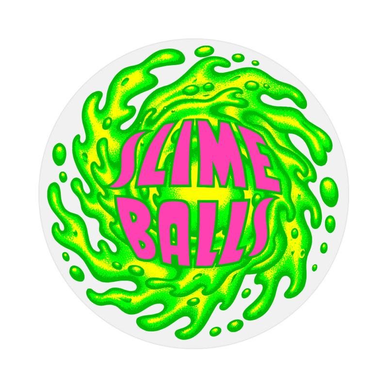 Slime Balls Skateboard Logo 4" x 4" Sticker-5150 Skate Shop