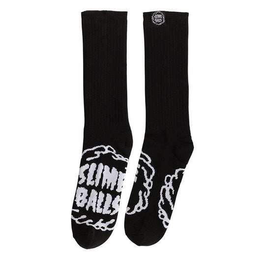 Slime Balls Wheels Black Splat Mens Socks 1pr 5150 Skate Shop