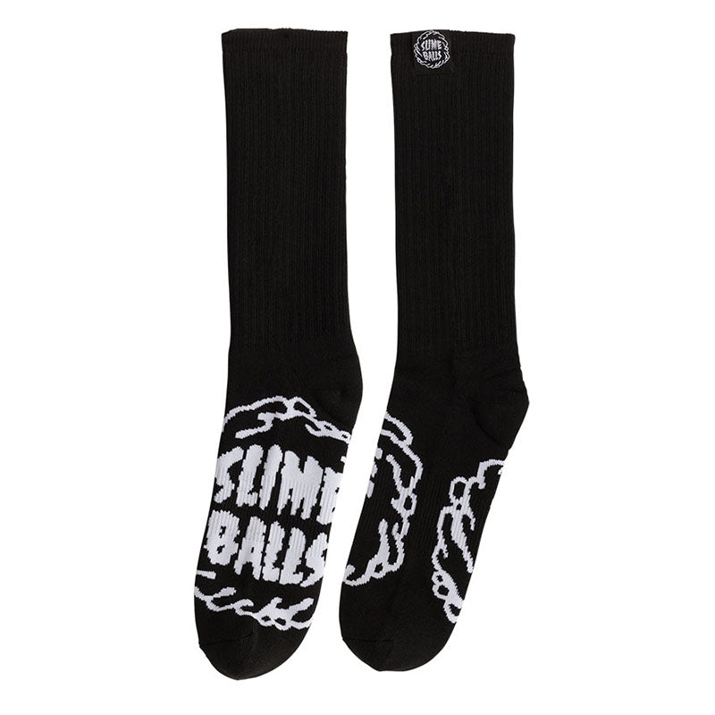 Slime Balls Wheels Black Splat Mens Socks - 5150 Skate Shop