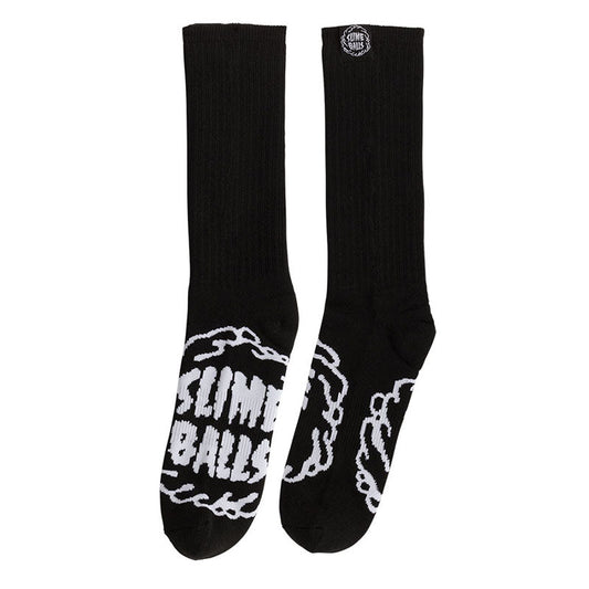 Slime Balls Wheels Black Splat Mens Socks-5150 Skate Shop