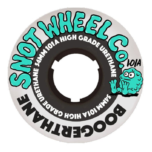 Snot 54mm 101a Boogerthane Team White Outer Black Core Skateboard Wheels 4pk - 5150 Skate Shop