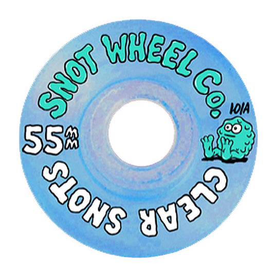 Snot 55mm 101a Original Shape Clear Blue Skateboard Wheels 4pk - 5150 Skate Shop
