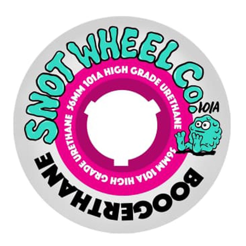 Snot 56mm 101a Boogerthane Team White Outer Pink Core Skateboard Wheels 4pk-5150 Skate Shop