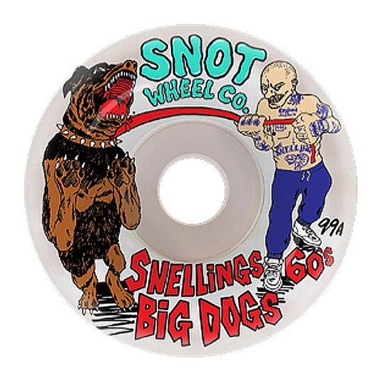 Snot 60mm 99a Snelling's Big Dawgs Conical (Glow In The Dark) Skateboard Wheels 4pk - 5150 Skate Shop