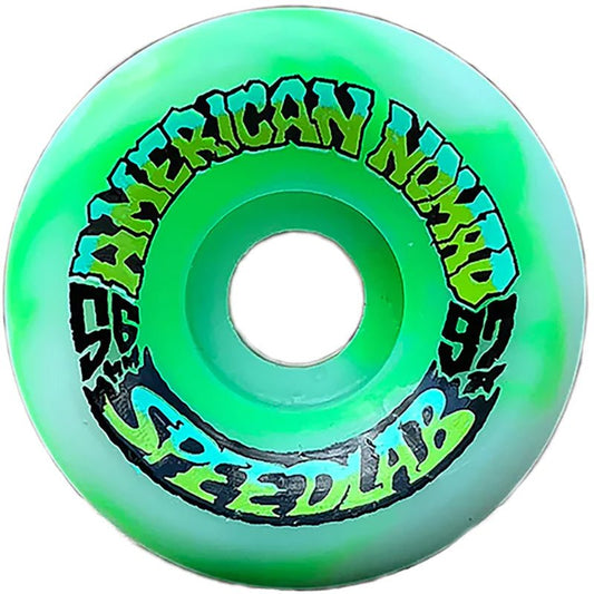 Speedlab 56mm 97a Nomads Green/White Swirl Skateboard Wheels 4pk - 5150 Skate Shop