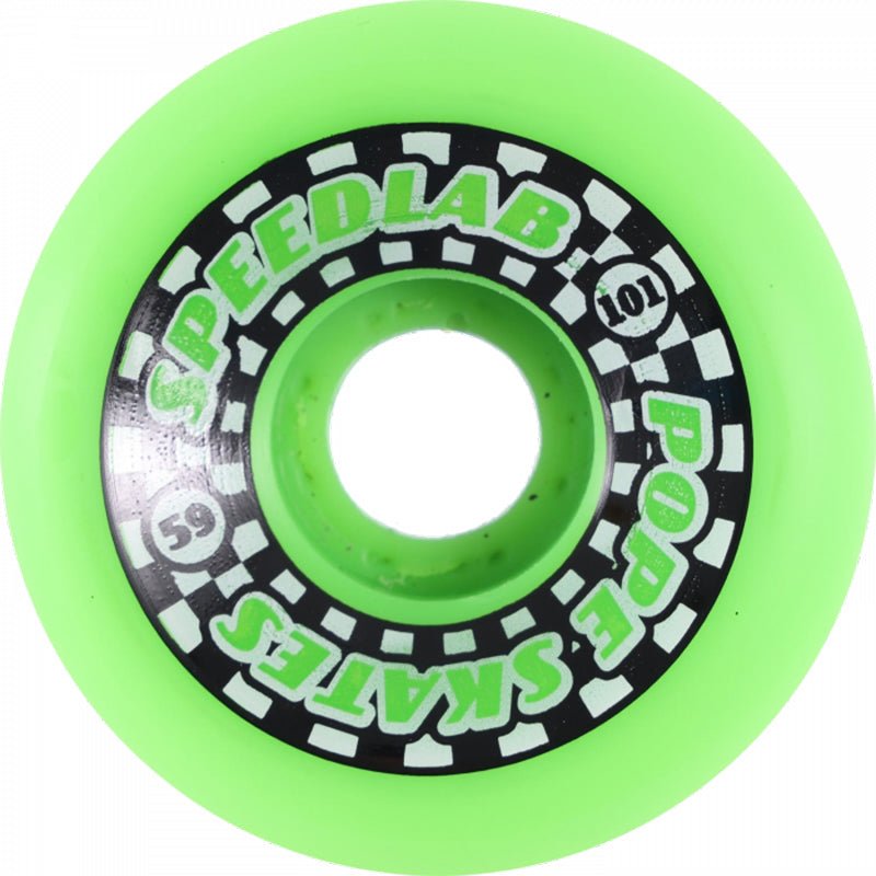 Speedlab 59mm 101a Mini Speedsters Green/Black Split Skateboard Wheels 4pk-5150 Skate Shop