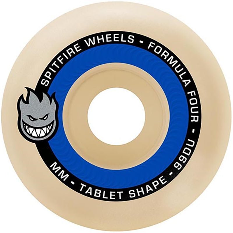 Spitfire 52mm 99d Formula Four BLUE Tablets Skateboard Wheels 4pk - 5150 Skate Shop