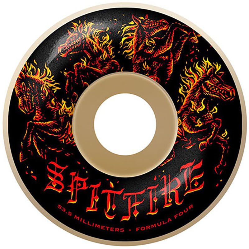 Spitfire 53.5mm 99d Formula Four Apocalypse Radial Skateboard Wheels 4pk - 5150 Skate Shop