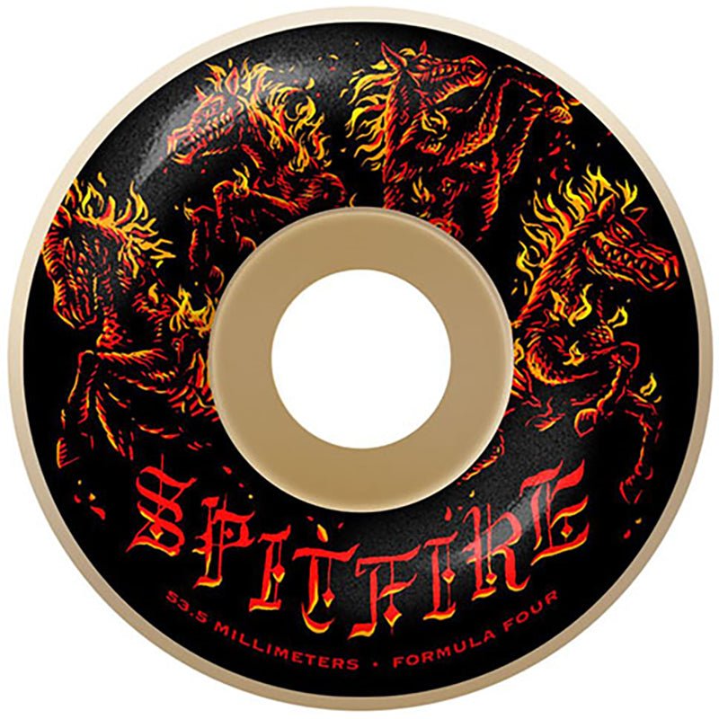 Spitfire 53.5mm 99d Formula Four Apocalypse Radial Skateboard Wheels 4pk-5150 Skate Shop