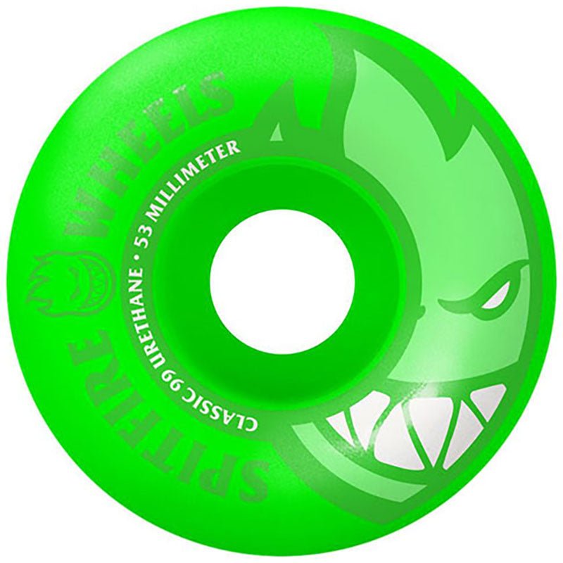 Spitfire 53mm 99d Bighead Neon Green Skateboard Wheels 4pk-5150 Skate Shop