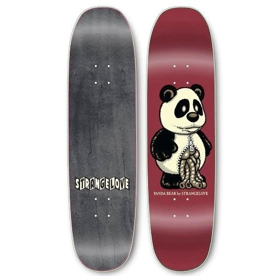 SrangeLove 8.62" Glow In The Dark Panda Shaped (HAND SCREENED) Skateboard Deck - 5150 Skate Shop
