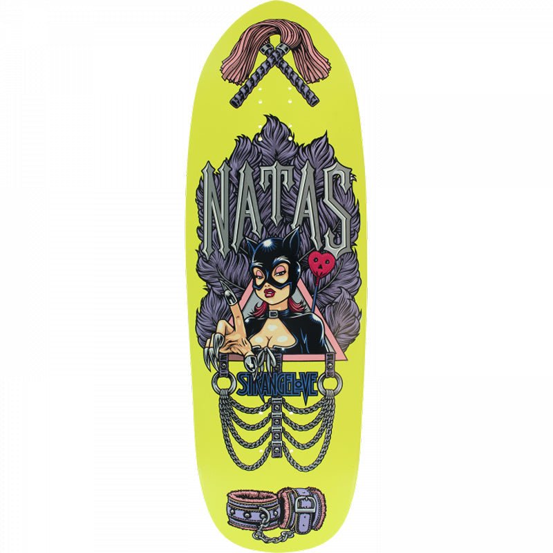 StrangeLove 10" x 32.75" Natas Sean Cliver Yellow Dip Skateboard Deck-5150 Skate Shop