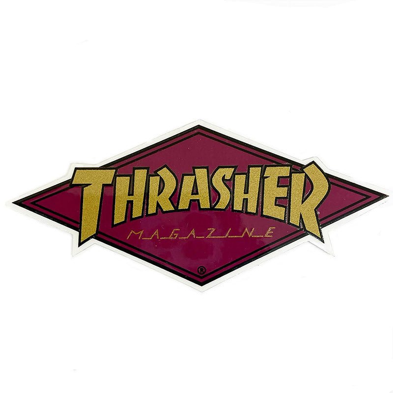 Thrasher Magazine 4" x 2" Diamond Stickers - 5150 Skate Shop