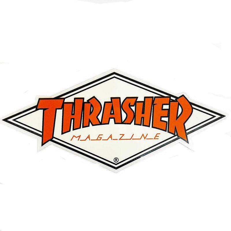 Thrasher Magazine 4" x 2" Diamond Stickers-5150 Skate Shop