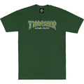 Thrasher Skateboard Magazine BRICK FOREST GREEN Short Sleeve T-Shirts-5150 Skate Shop