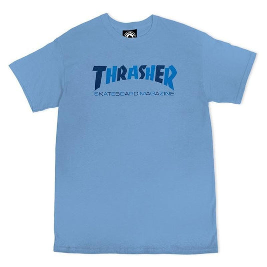 Thrasher Skateboard Magazine Checkers Carolina Blue T-Shirts 5150 Skate Shop
