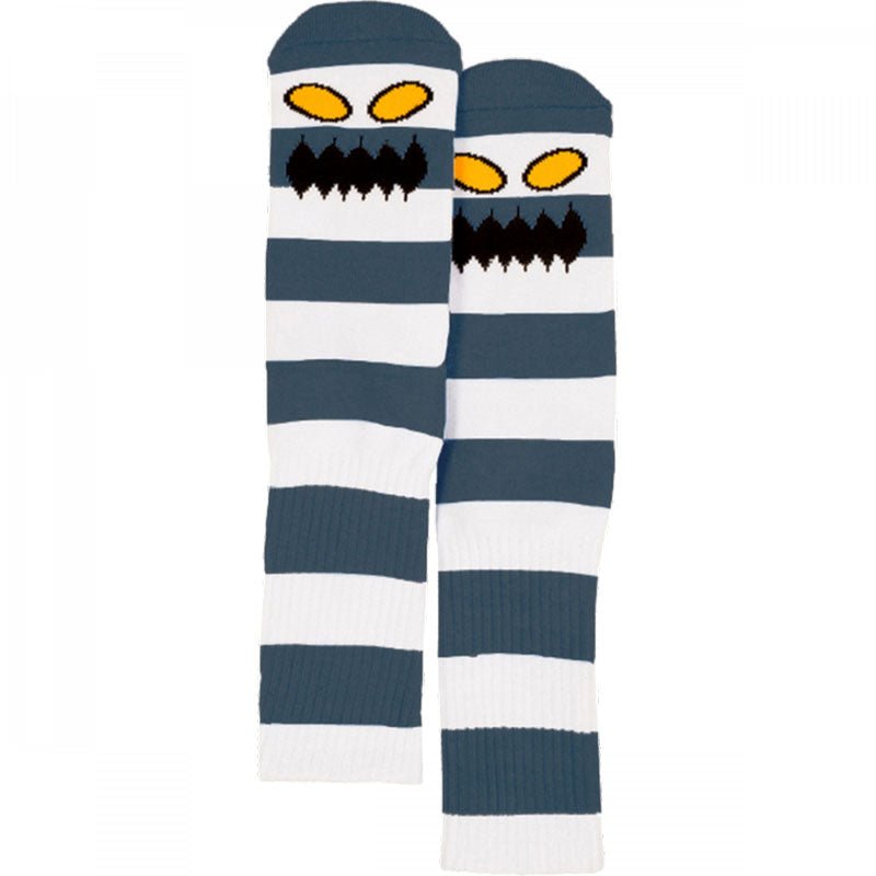 Toy Machine Monster Big Stripe Concrete Crew Socks-5150 Skate Shop