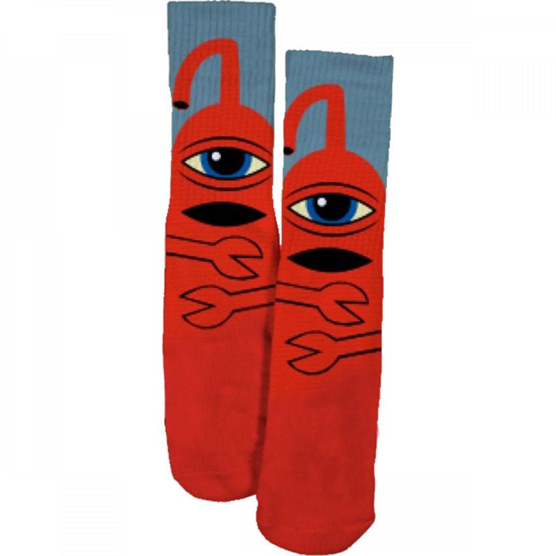 Toy Machine Sect Hug Red Crew Socks-5150 Skate Shop