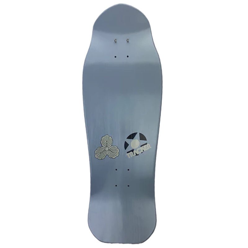 Tracker 10 3/8" x 30.5" Grey Dip Lester Kasai Oak Leaf Modern Concave Skateboard Deck-5150 Skate Shop