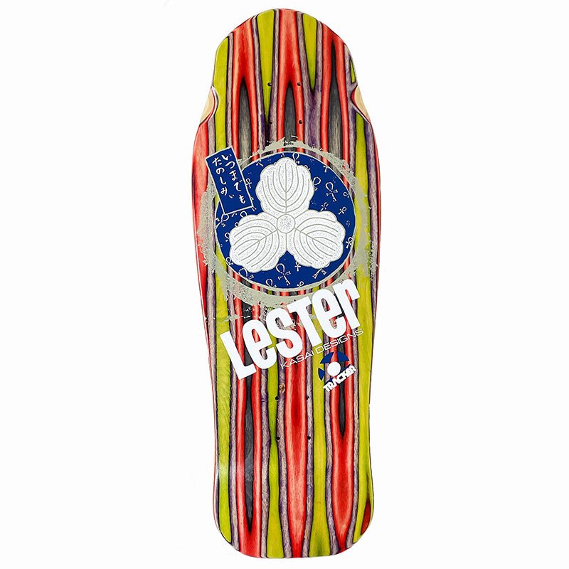 Tracker 10-3/8" x 30.5" Lester Kasai Oak Leaf Limited Swirl Skateboard Deck (#A-1) - 5150 Skate Shop