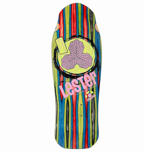 Tracker 10-3/8" x 30.5" Lester Kasai Oak Leaf Limited Swirl Skateboard Deck (#A-2) - 5150 Skate Shop